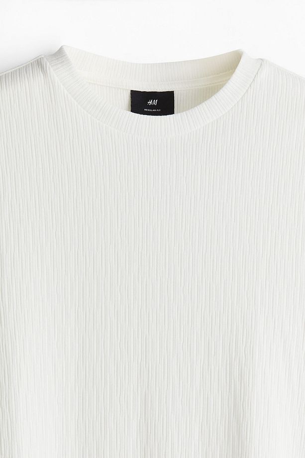 Tekstüre Tişört Regular Fit - 8