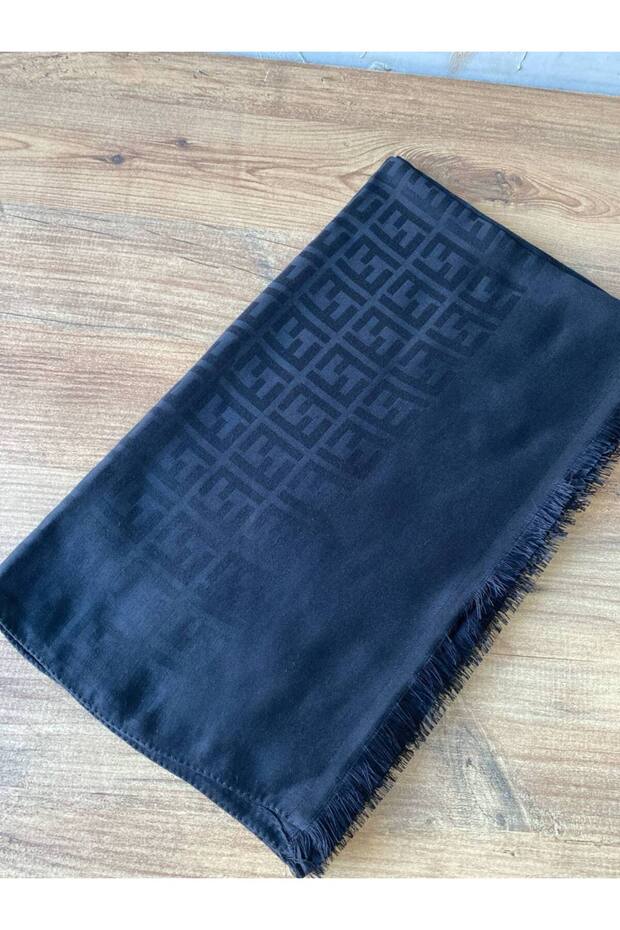Women's Modest Silky Shiny Jacquard Pattern Scarf