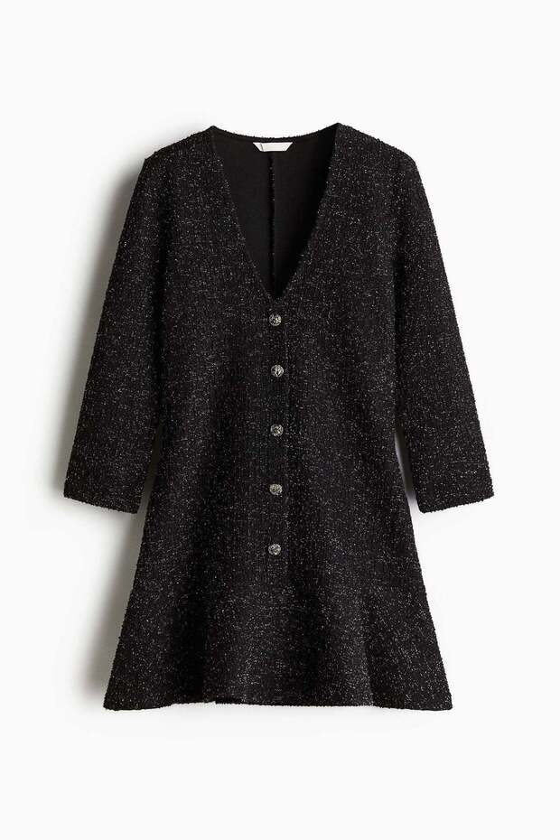 Glittery bouclé dress