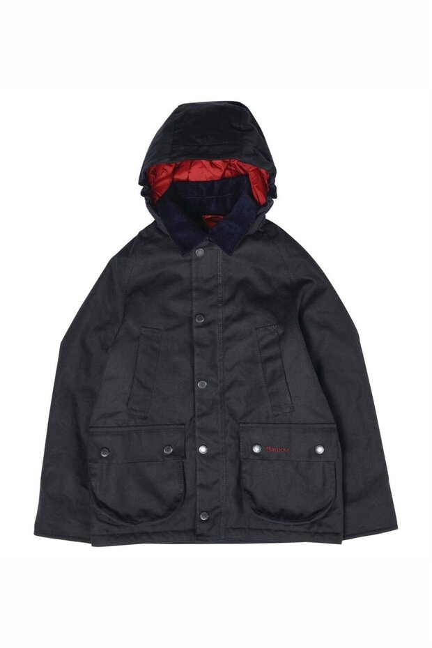 Children's Winter Bedale Oiled Jacket Ny51 Navy - 2