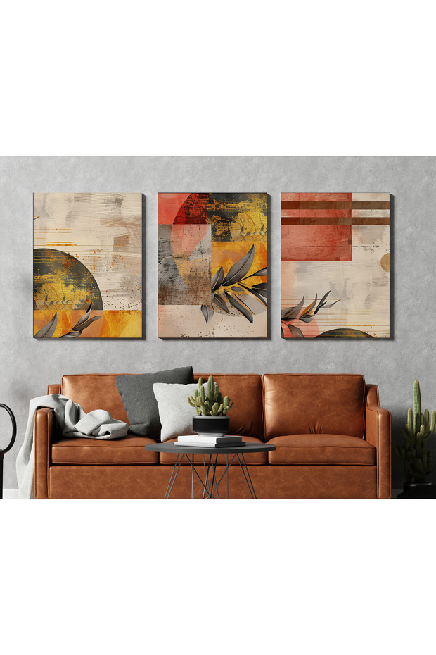 3 Parça Kanvas Tablo - 1
