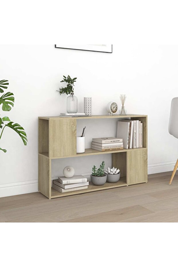 Book Cabinet Sonoma Oak 100x24x63 cm Engineered Wood