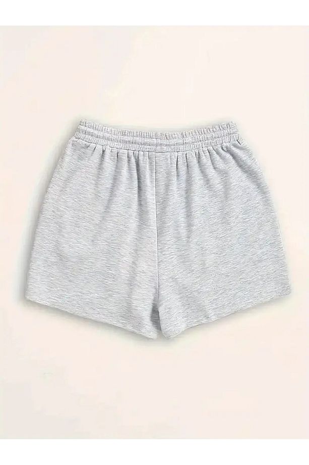 Baskılı Şort Unisex Yazlık Rahat  Basic Şort - 3