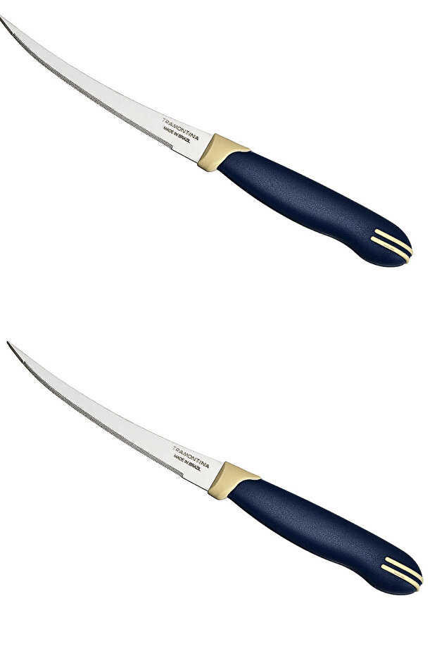 Tramontina Laser Cut Vegetable Knife 2 Pieces-Long