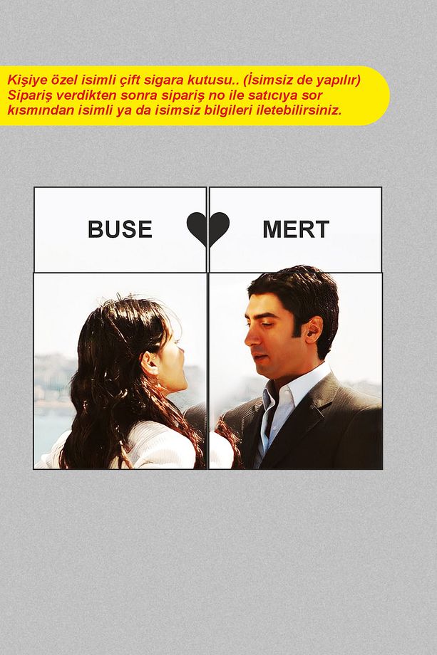 2 Adet Polat ve Elif Sevgili ve Çiflere Özel Sigara Tabakası Kutusu - 1