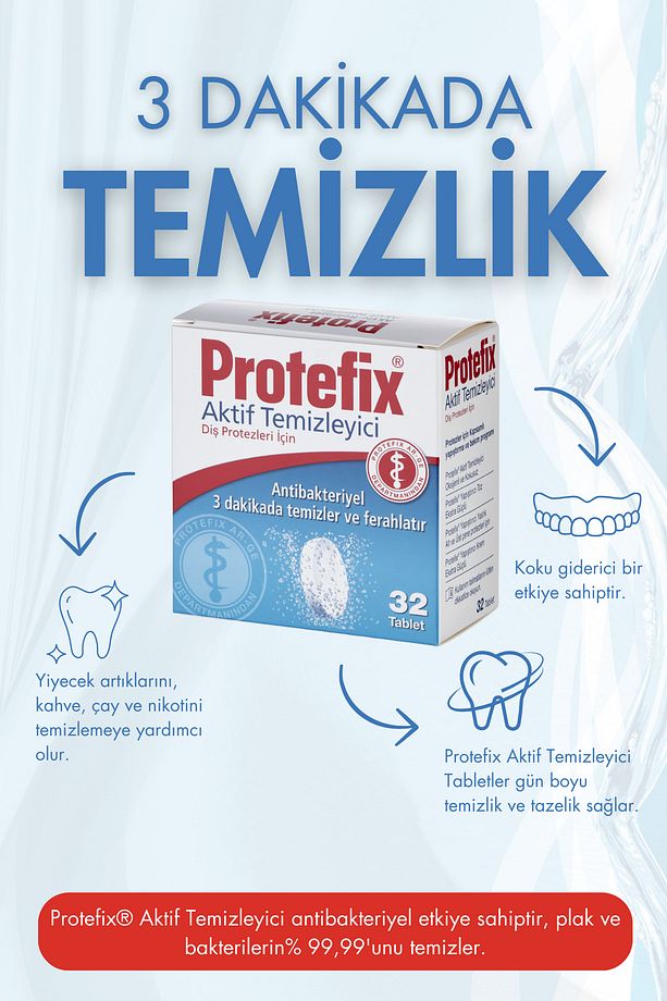 Diş Protezleri Için Aktif Temizleyici 32 Tablet - 3