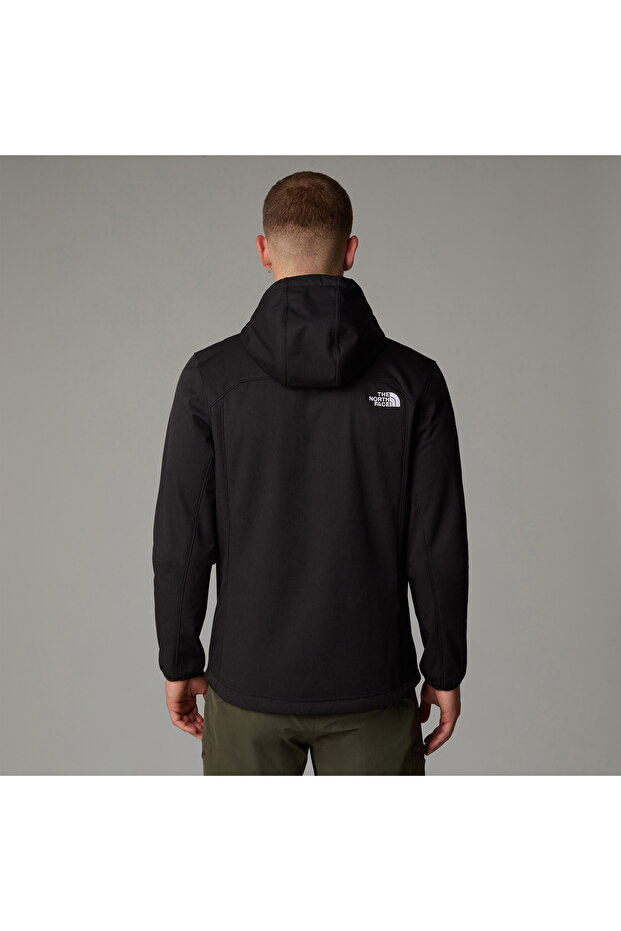 Quest Hooded Softshell Erkek Siyah Outdoor Kapüşonlu Mont - 3