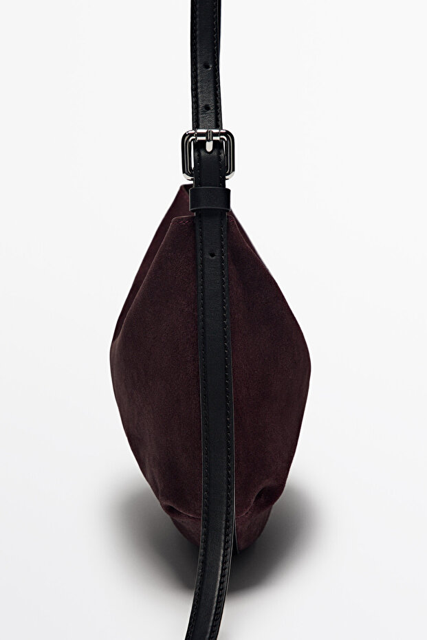 Süet omuz çantası - 4