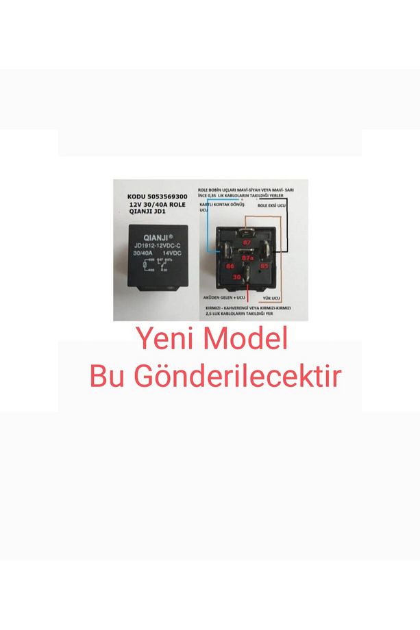 12 Volt Akülü Arabalar Için Roleli Diyotsuz Qıanji Anakart/devre Kartı Siyah - 2