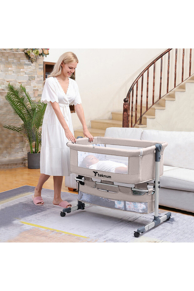 سرير بجانب السرير - عاجي - 3