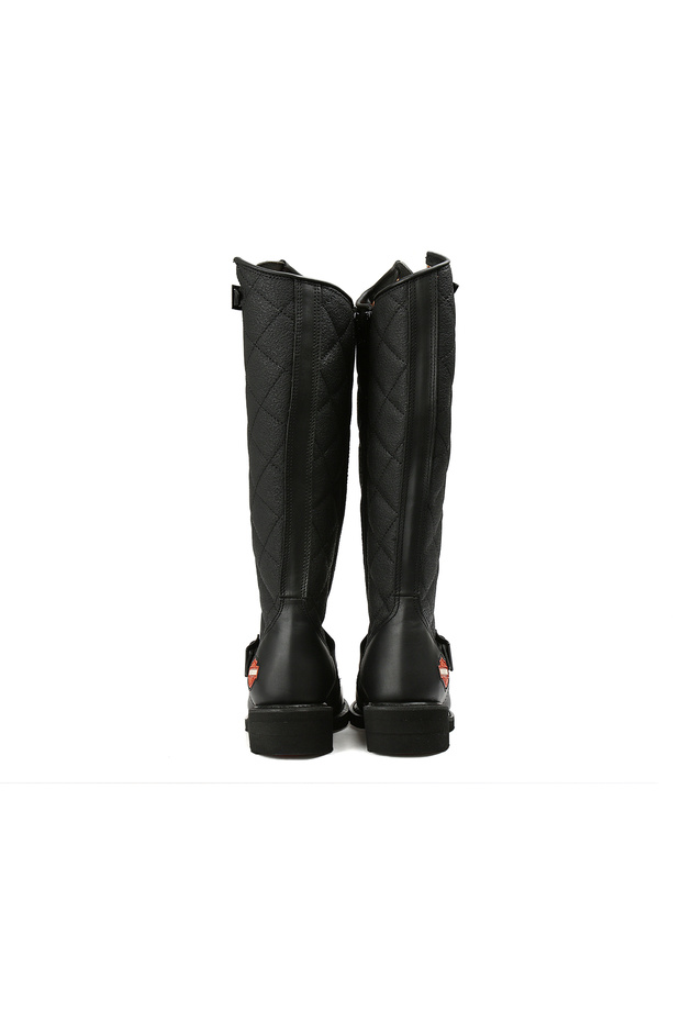 Laconia 646 Black Deri Bot & Bootie Çizme - 4