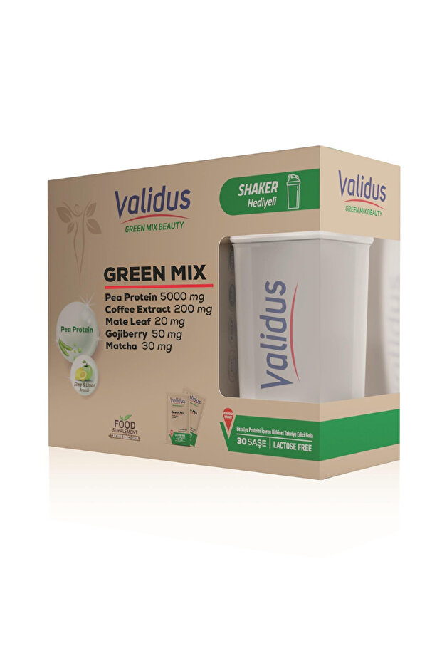 Green Mix Bitkisel Protein Şase - Shaker Hediyeli - 5