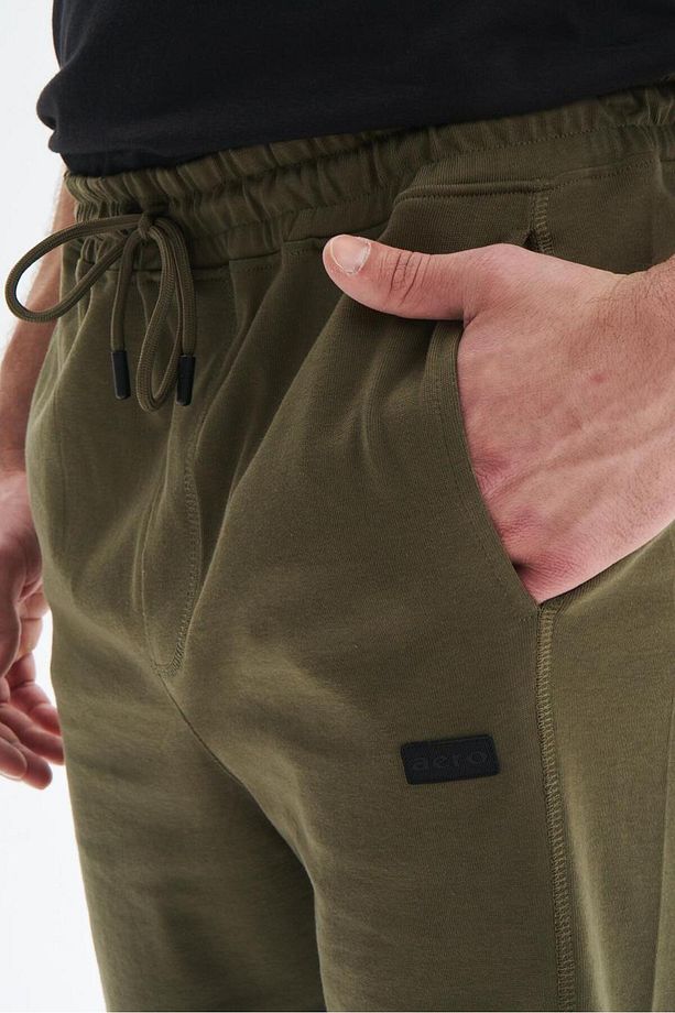 Erkek Haki Regular Fit Basic Süprem % 100 Pamuk Cepli Şort Y29504279002 - 3
