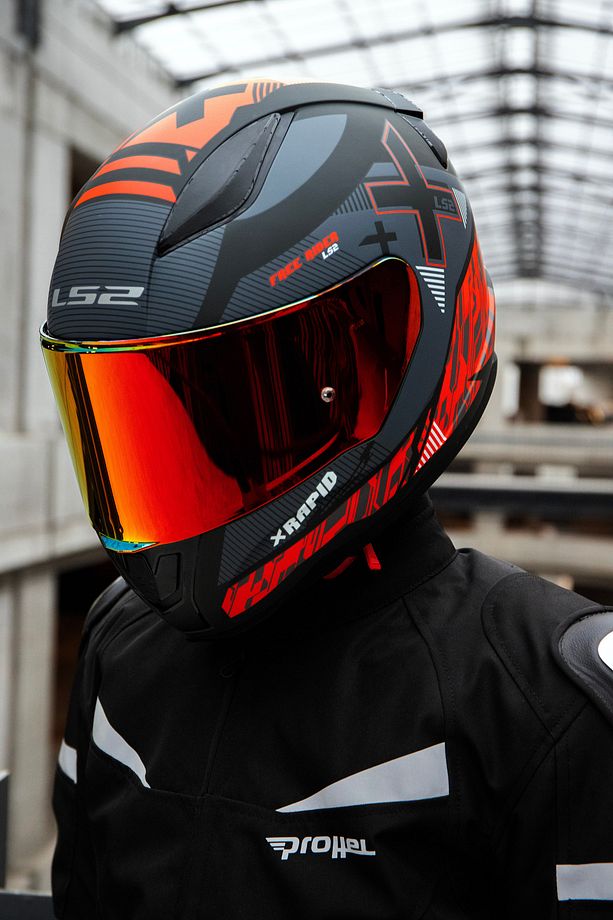 RAPID 2 XTREET MAT SİYAH-KIRMIZI KASK - 8
