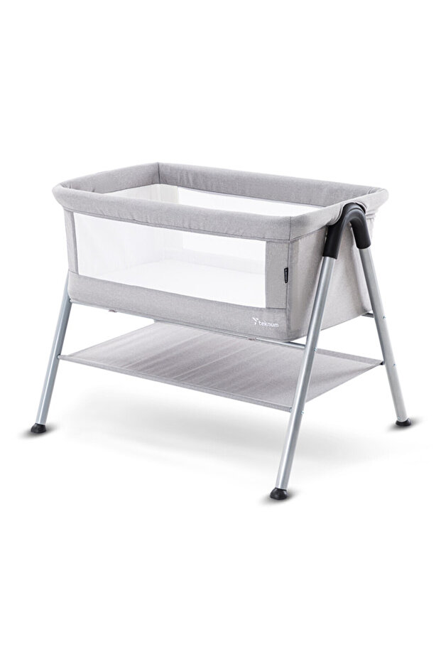 SLEEPZEN 2 Bedside Crib Bassinet - Grey