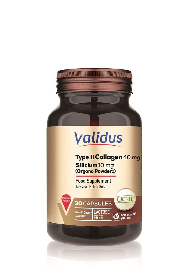Type 2 Collagen 40 Mg (UC2 PATENTED) Silicium 10 Mg (ORGONO POWDWER PATENTED) 30 Capsules - 1