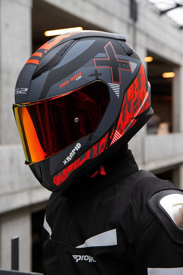 RAPID 2 XTREET MAT SİYAH-KIRMIZI KASK - 4
