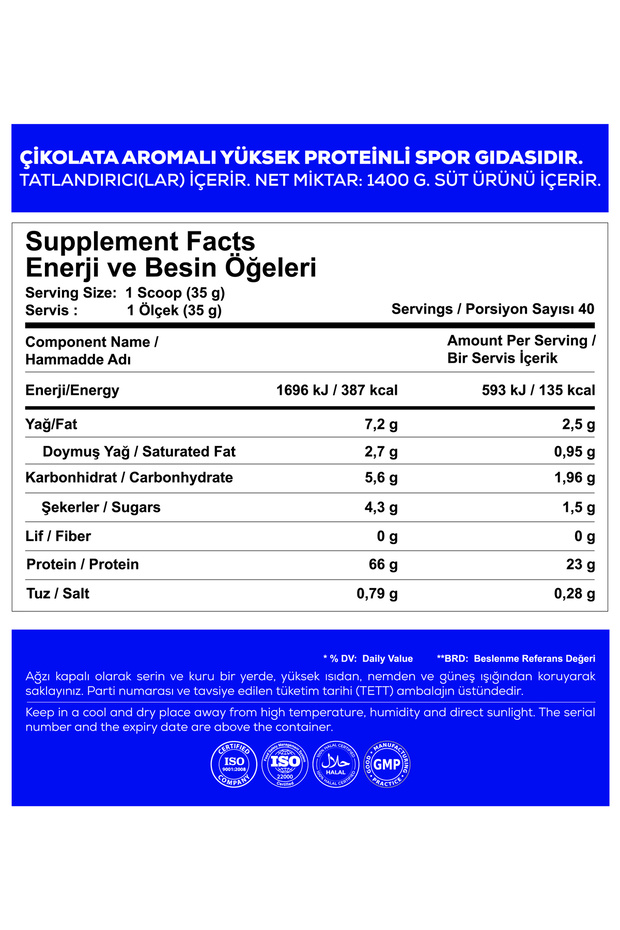 Whey Protein Complex (CHOCOLATE) 1400 G - 8