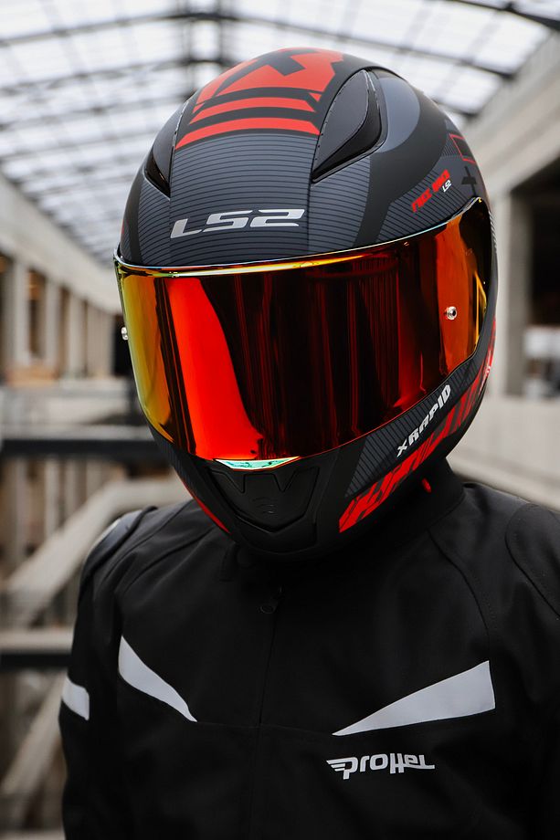 RAPID 2 XTREET MAT SİYAH-KIRMIZI KASK - 5