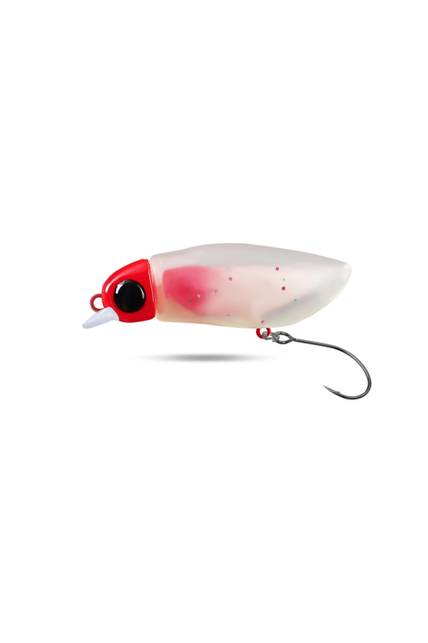 Red BRAVMACK Insect Micro Bait Soft Plastic Body Mini Floating Trout Fishing Lure Luminous for Fresh