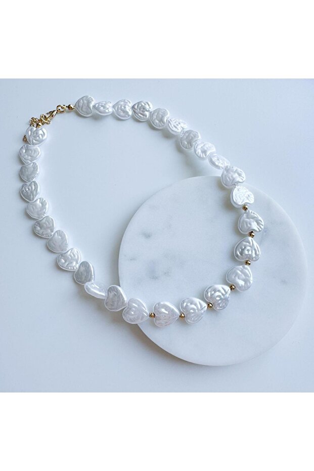 kalpli inci kolye - 1