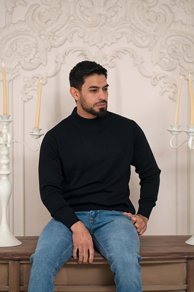 Turtleneck Thick Wool Men's Knitwear Sweater