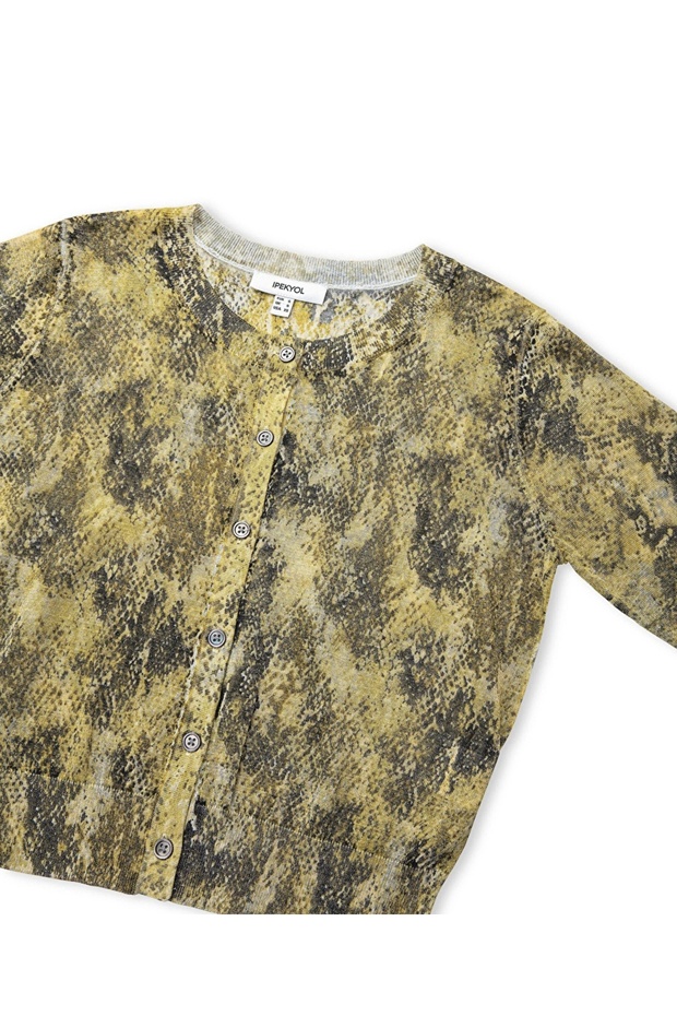 Baskılı hırka - 4