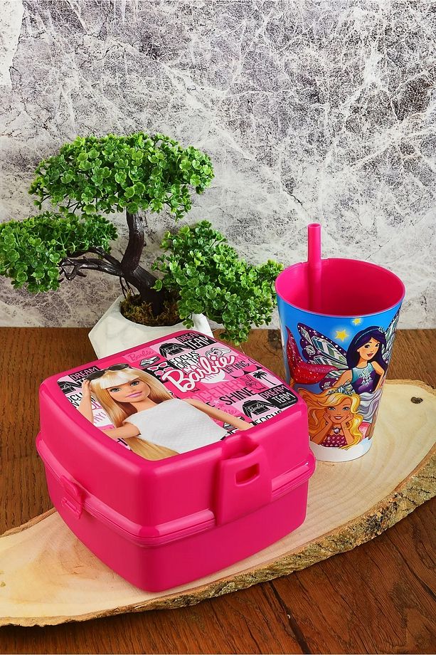 İki Katlı Beslenme Kutusu+Pipetli Bardak 400 ml. - 1