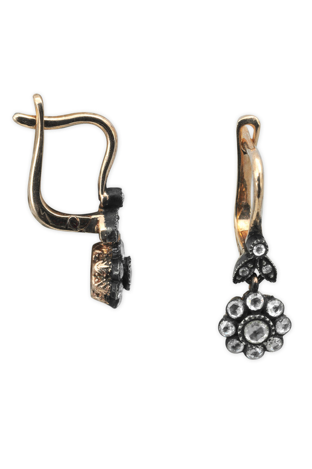 Elmas Gül Küpe - 1