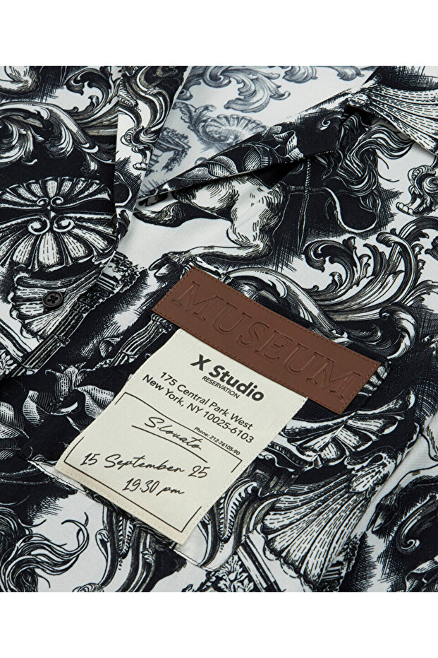 DESENLİ OVERSIZE GÖMLEK - 4