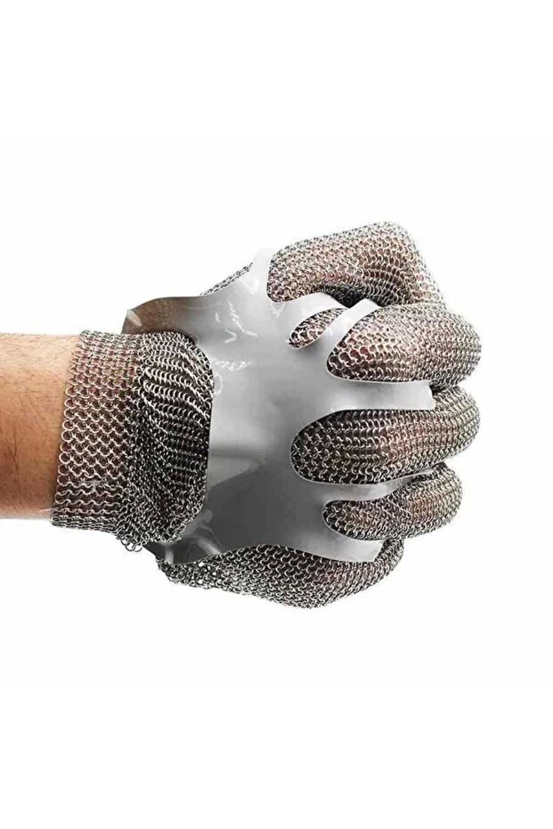 Çelik Kasap Eldiven | Çelik Eldiven Kırmızı (M) (EL-K2M) - 5