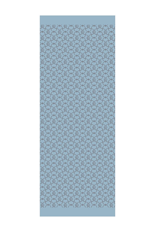 Marrakech Pattern Reversible Throw Blanket Dark Grey-Light Blue - 6