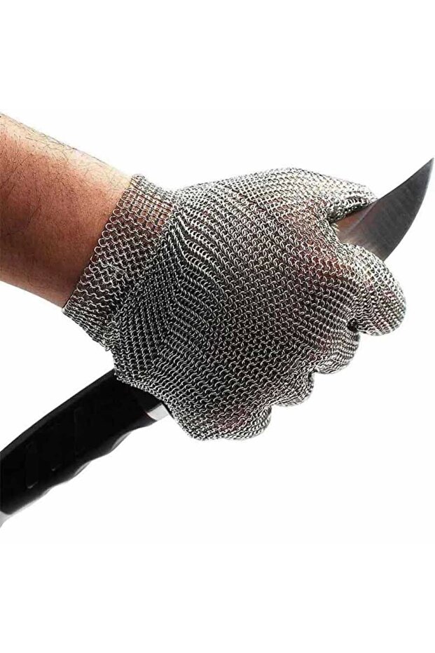 Çelik Kasap Eldiven | Çelik Eldiven Kırmızı (M) (EL-K2M) - 3