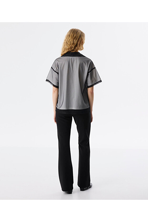 TRANSPARAN MIX BLUZ - 6