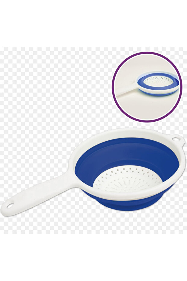 مصفاة سيليكون قابلة للطي بمقبض - 1