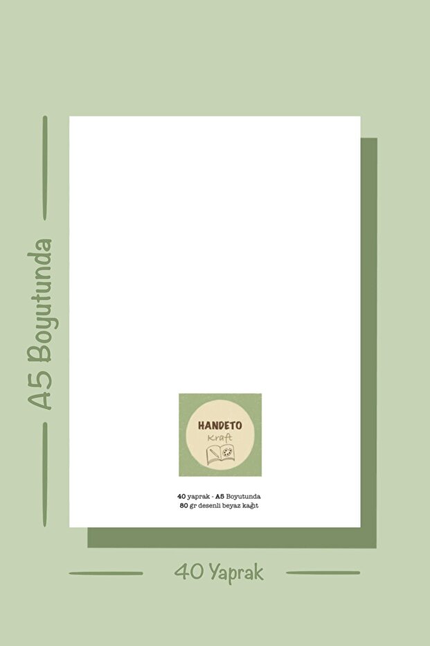 Pink Floral Print Notepad - A5 Notebook, Check Pluck Cut, Glue Block Notepad - 7