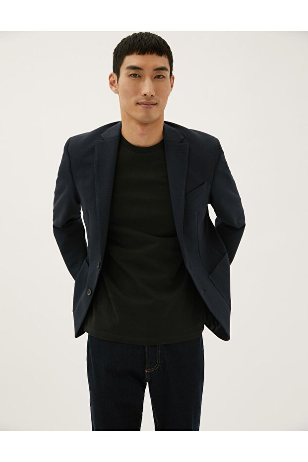 Dokulu Örme Ceket - 1