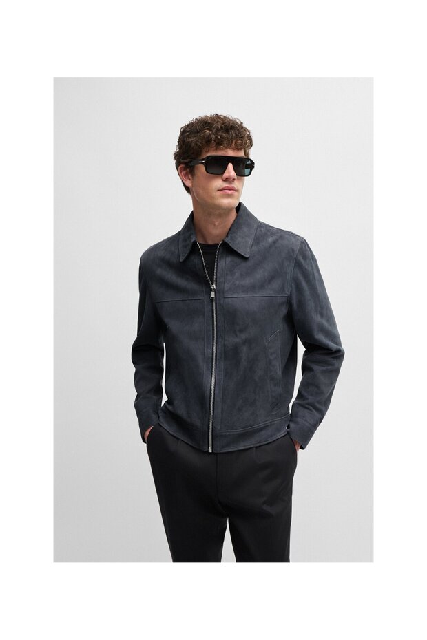 Süet normal kesim mont - 1