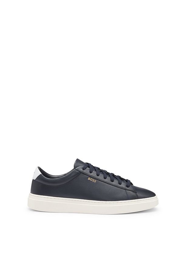 Hakiki Deri Logolu Sneaker Ayakkabı Erkek AYAKKABI 50536480 410 - 2
