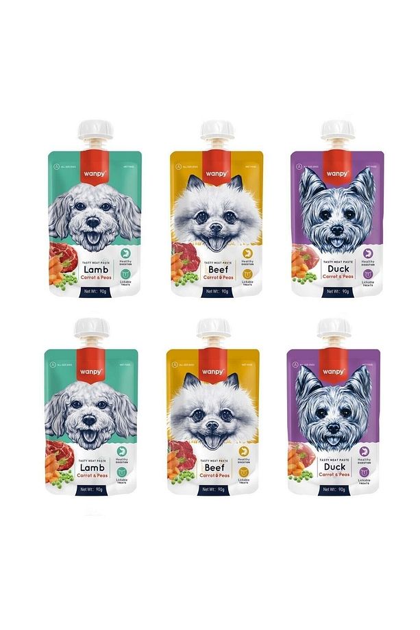 3 Çeşit Karma Taze Köpek Et Ezmesi 90 Gr. X 6 Adet - 1