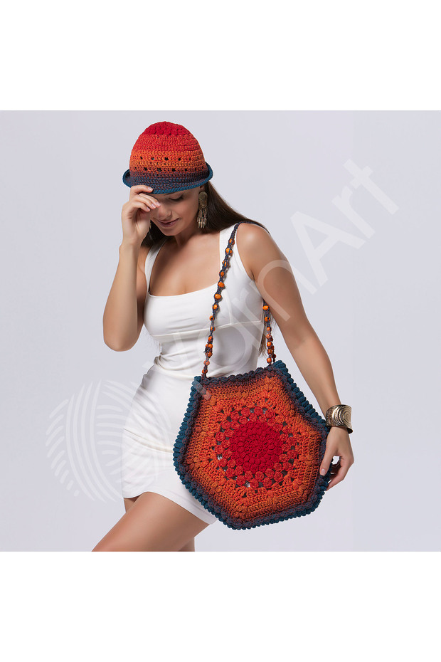 Macrame Cotton Spectrum - %80 Pamuk, %20 Polyester, 250g/225m, Renk Geçişli Makrome İpi - 4