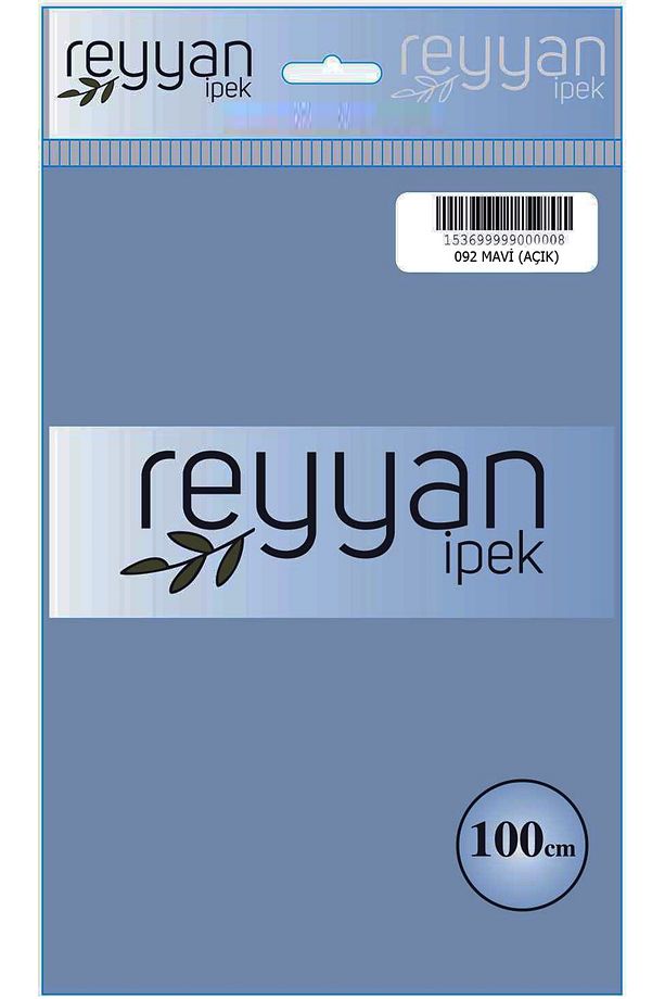 Düz Renk Poşetli Yazma - Renk-092 - Mavi (AÇIK) - 1