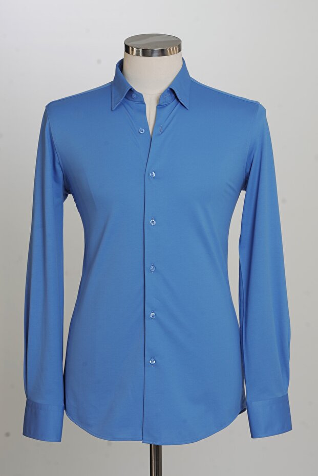 Paul Martin Knitted Fabric Straight Pattern Men's Shirt Pm3522R11