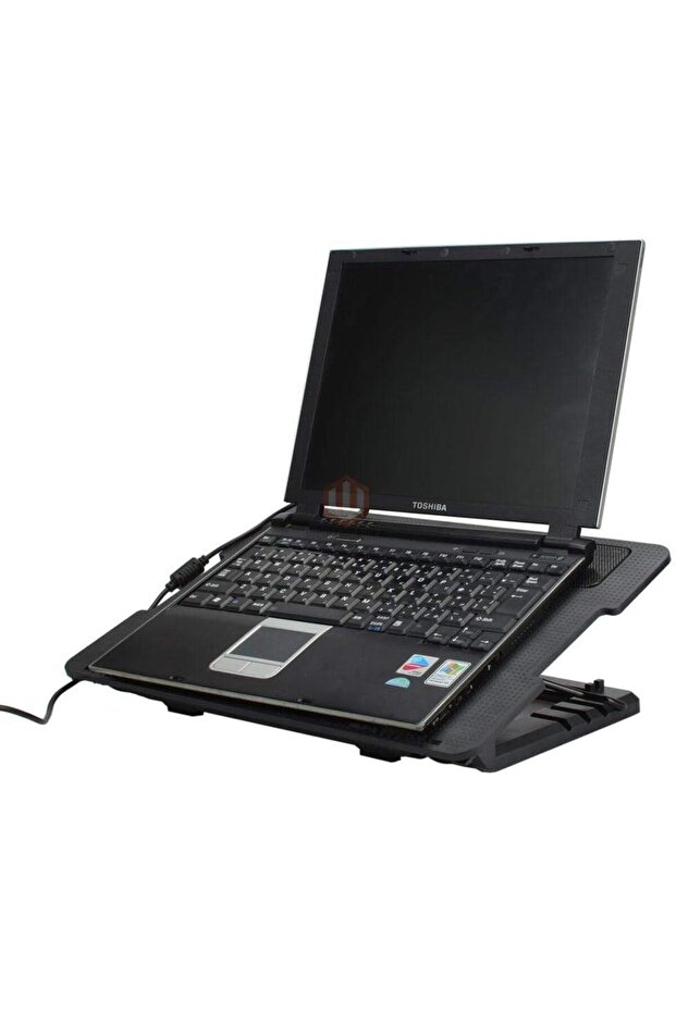 2 USB Port Cooling Fan Pad Stand for Laptop, Notebook & MacBook with LED Light
