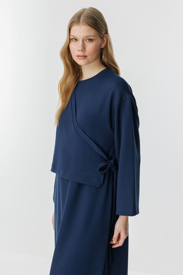 Anvelop Lacivert Elbise - 2