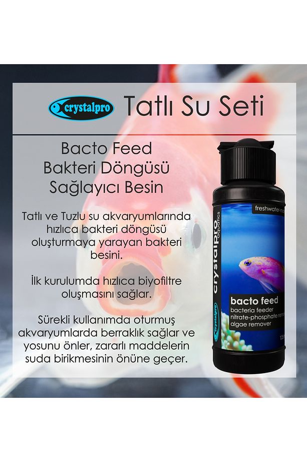 Tatlı Su Akvaryum Bakım Seti 4x125ml- Su Ve Balık Sağlığı Destekleyici 4 Ürün Seti - 6