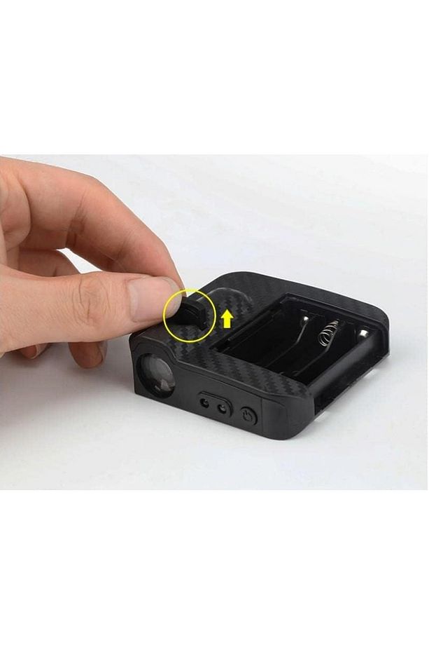 S Line Pilli Yapıştırmalı Karanlık Ve Mesafe Sensörlü Mıknatıssız Kapı Altı Led Logo (2 Adet) - 3