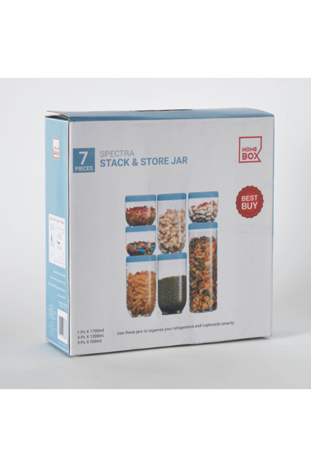 مجموعة أوعية التخزين والتكديس من سبيكترا، مكونة من 7 قطع - 6