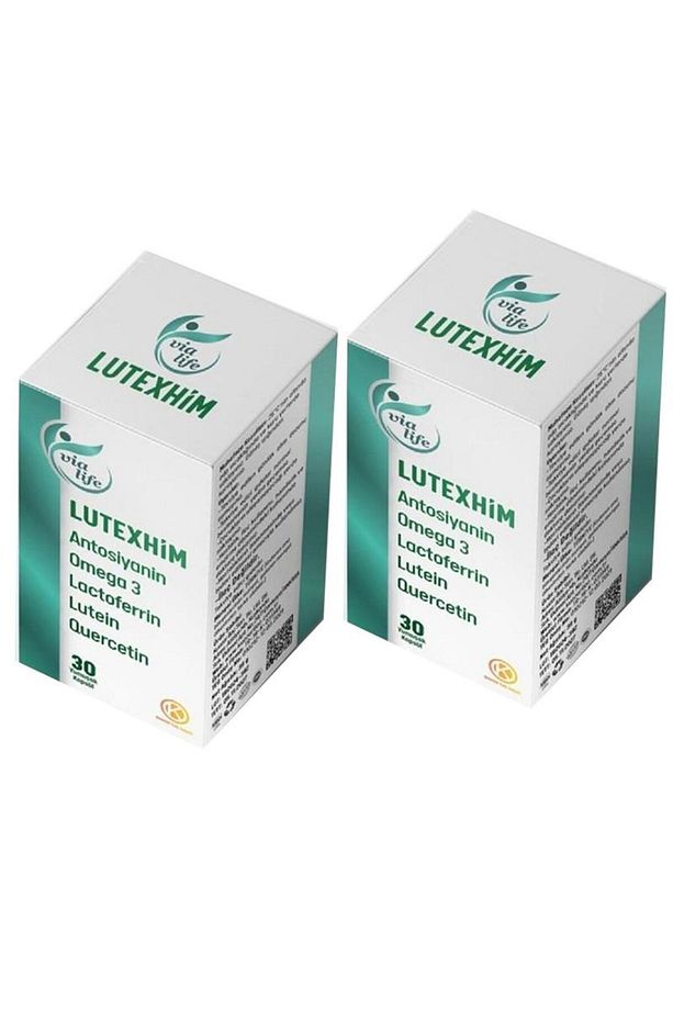 Lutexhim Lactoferrin, Antosiyanin, Omega 3, Quersetin, Lutein, Zeaksantin 30 Soft Jel - 2'li - 1