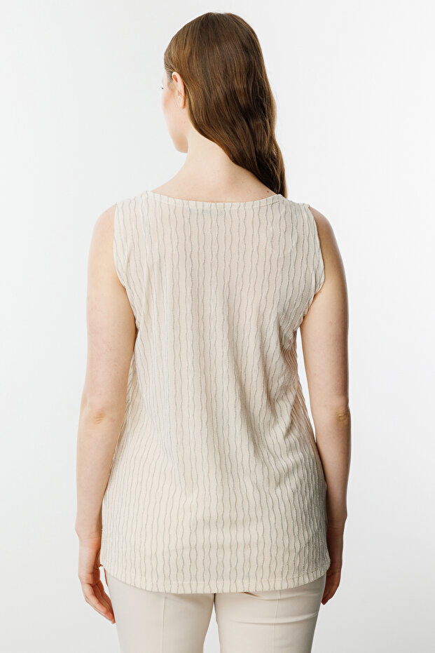 Simli Kolsuz Bluz - 4